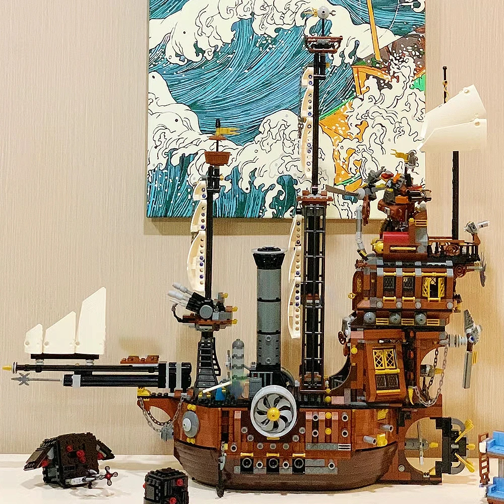 Creative Expert Pirate Ship 2791Pcs Model Assembled Building Blocks Bricks Blocks Modular Toys for Friends Birthday Gifts Kits