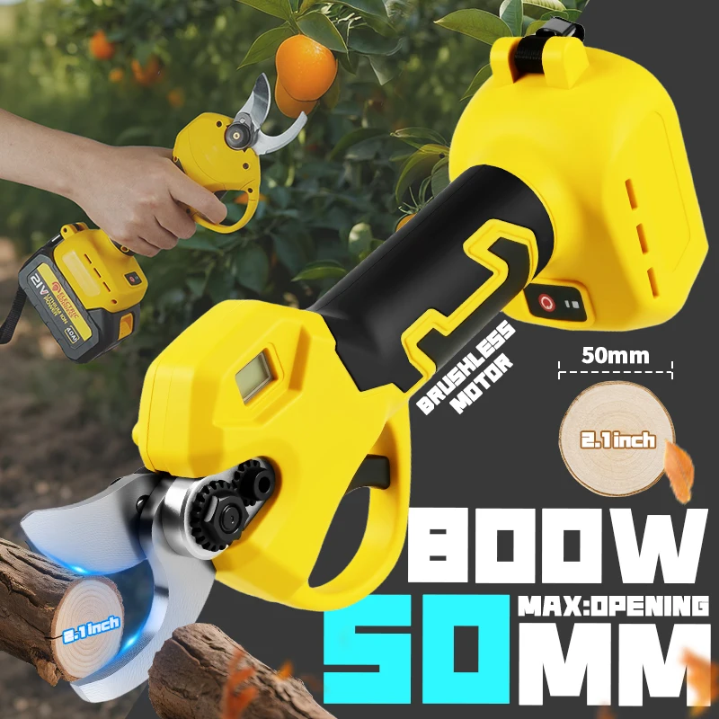 

Electric Goddess Brushless Electric Scissors Cordless Garden Pruning Shears LED Display Garden Tools for Makita 18v Battery Pin