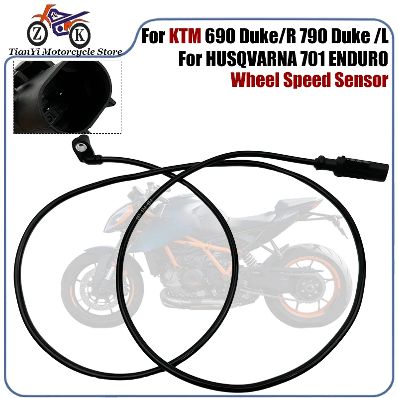 Motorcycle ABS Wheel Speed Sensor For KTM 690 890 1090 Duke/R 790 890 1090  ADV For GASGAS ES/SM 700 Brake System Sensor Replace