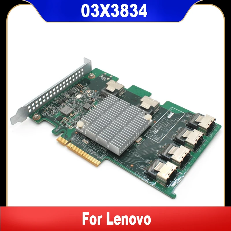 03X3834 بطاقات المتوسع 16 منفذ 6 جيجابايت PS SAS SATA PCIE 8087 لينوفو ل HBA بطاقات مجلس SAS2008 SAS2308 استبدال عالية الجودة