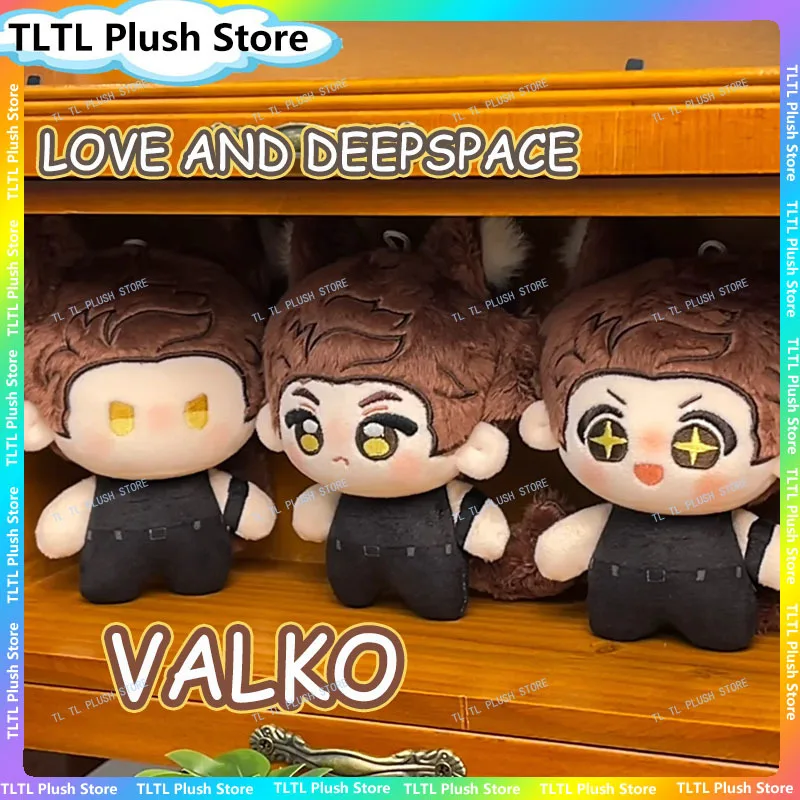 Love And Deepspace Wolf Valko Cotton Doll 10cm Red Hair Cat Ear Plush Stuffed Pendant Game Peripheral Anime Game Collectors