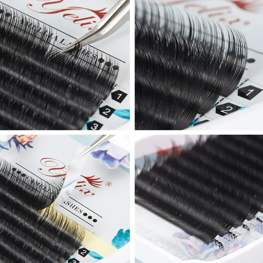 Yelix multi-length fan Individual false eyelashes Camellia Lashes Eyelash Extension Mink 3D-6D Volume fan Blossom lashes