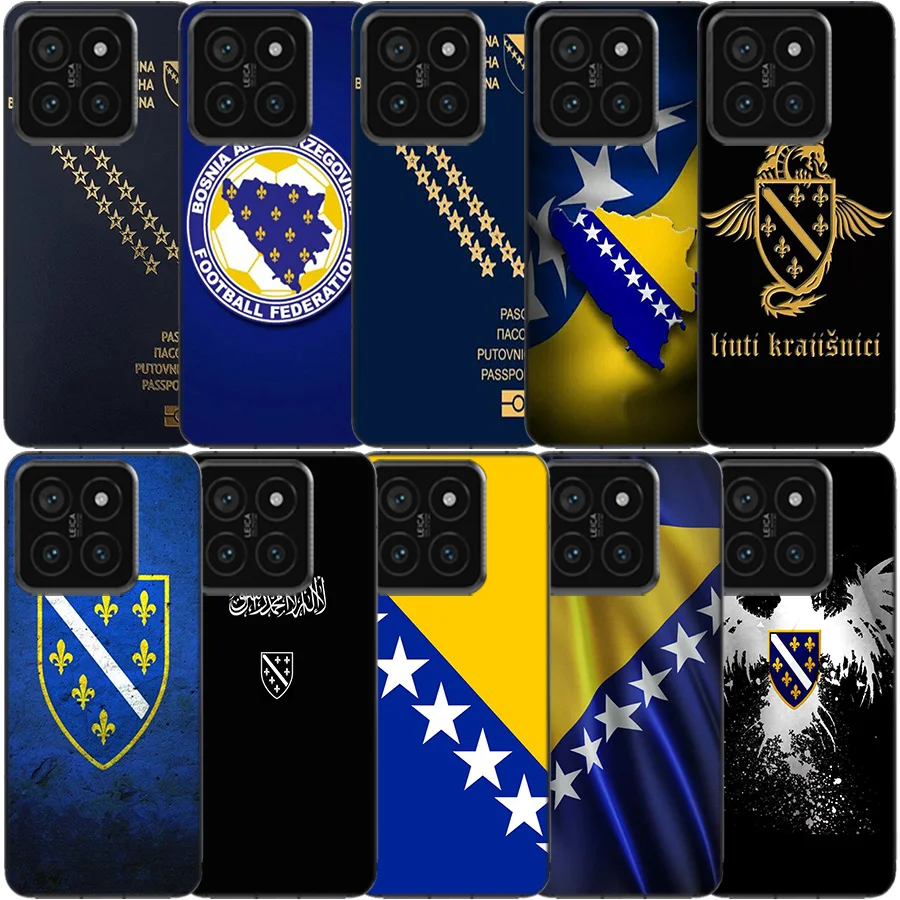 Bosnia and Herzegovina Passport Clear Phone Case For Xiaomi Mi 13 12 12T 11 11T 10 10T Pro 11i 9 9T 8 Lite CC9E A3 A2 TPU Patter