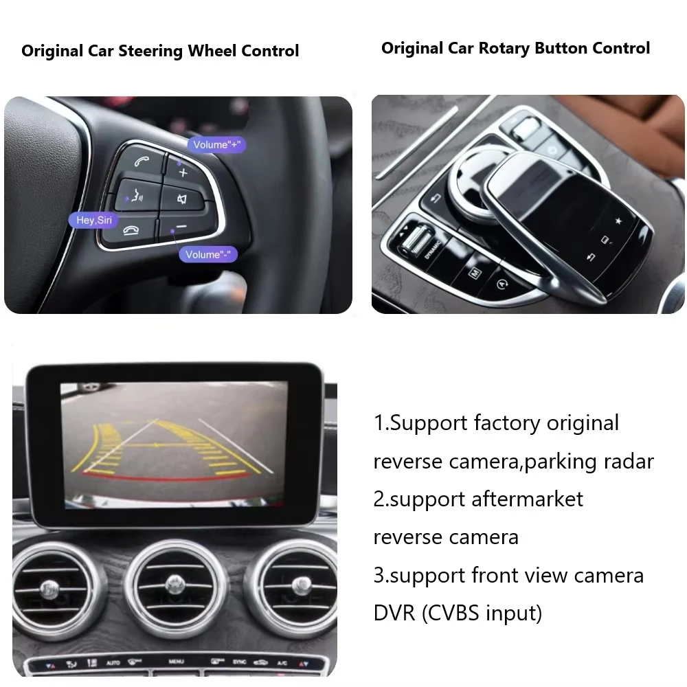 XUDA Wireless Apple CarPlay Module for Mercedes C GLC S Class W205 W253 NTG5.0 System, Android Auto Box Car Play Interface - Image 5