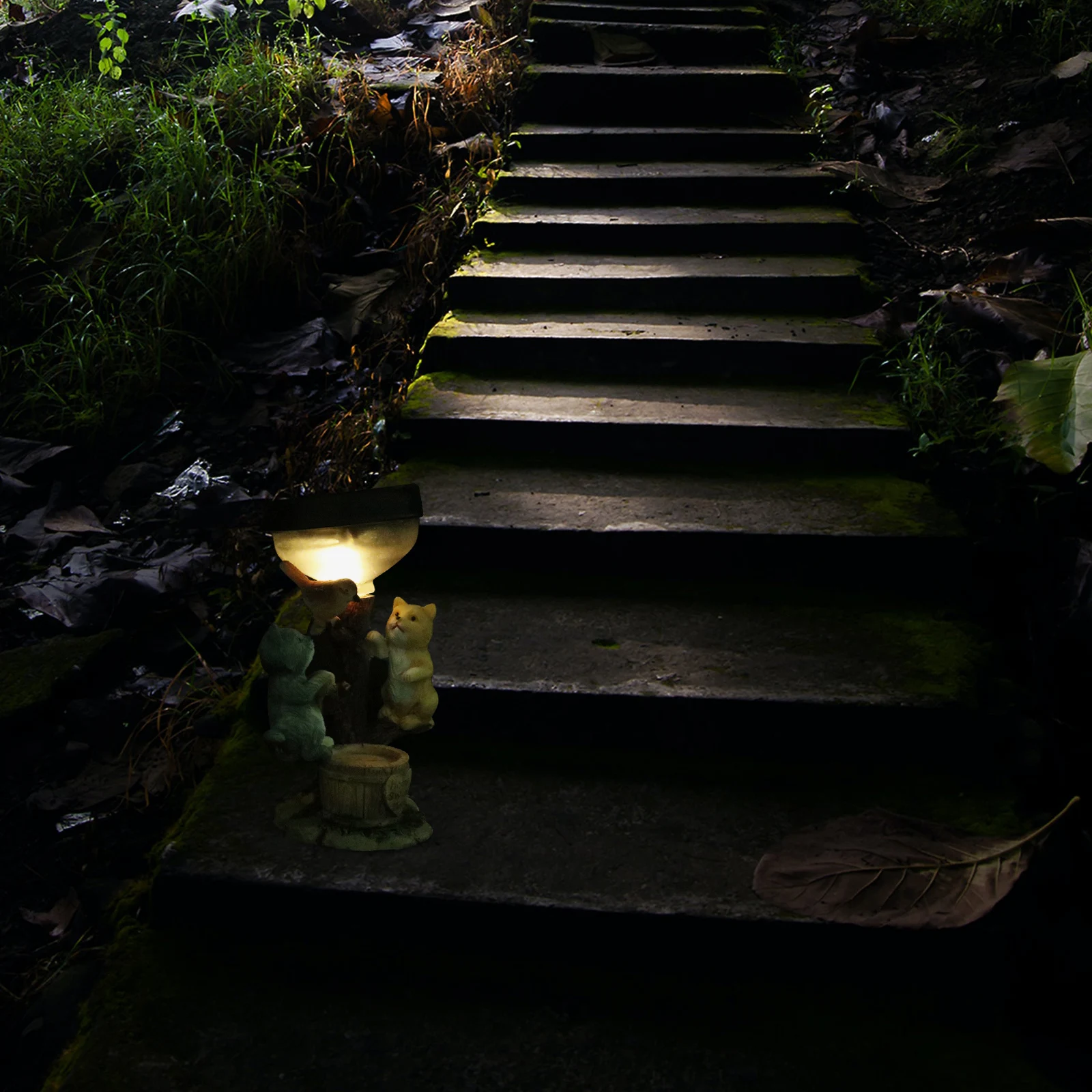 

Cat Resin Creative Waterproof Outdoor Decoration Solar Powered Garden Decoration Solar Light Courtyard Gifts