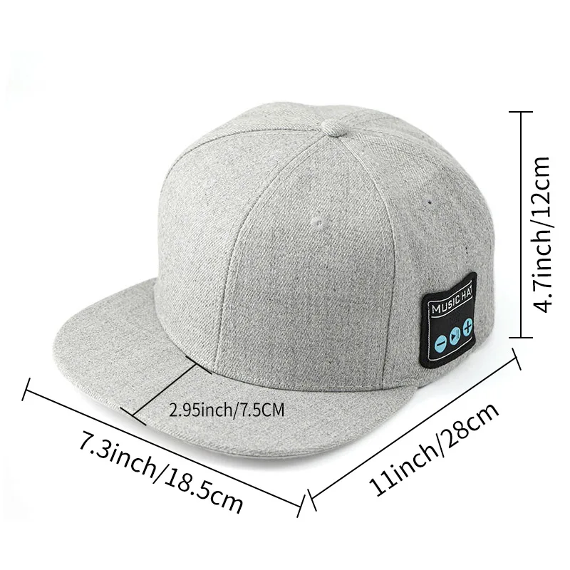 Bluetooth Music Baseball Cap with Sound Speakers, Bluetooth 5.4, Dual Speakers & Stereo Sound for Outdoor Sports