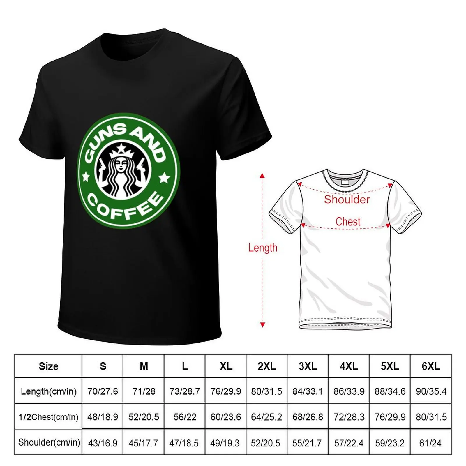 Guns and coffee T-shirt shirts graphic tees customs design your own cute clothes mens t shirt