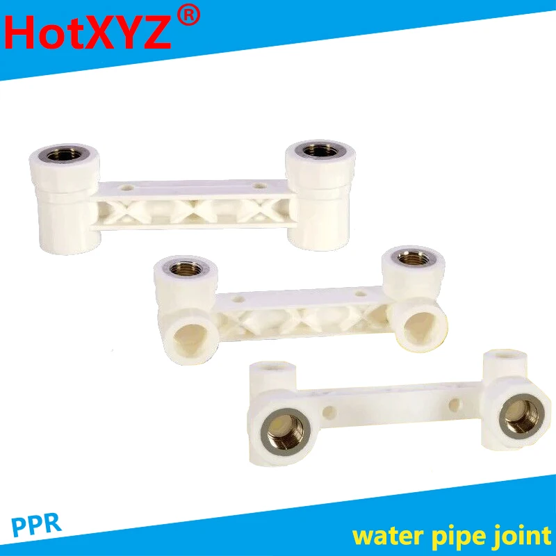 

1/2IN PPR water pipe joint shower hot and cold faucet conjoined double elbow tee direct 20/25 accessories