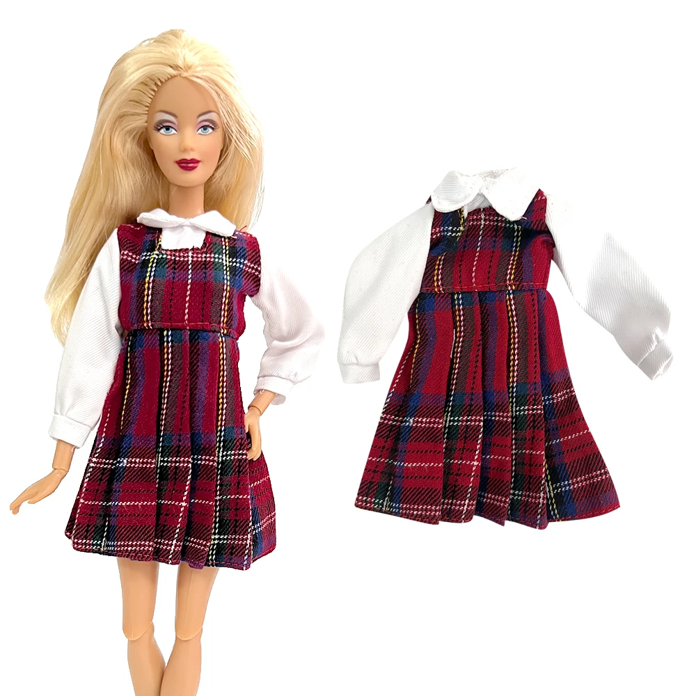 NK1 Pcs Hot  Sale 1/6 doll Modern Clothes For Barbie Doll School uniform Suit dress for 1/6 FR Doll Toys