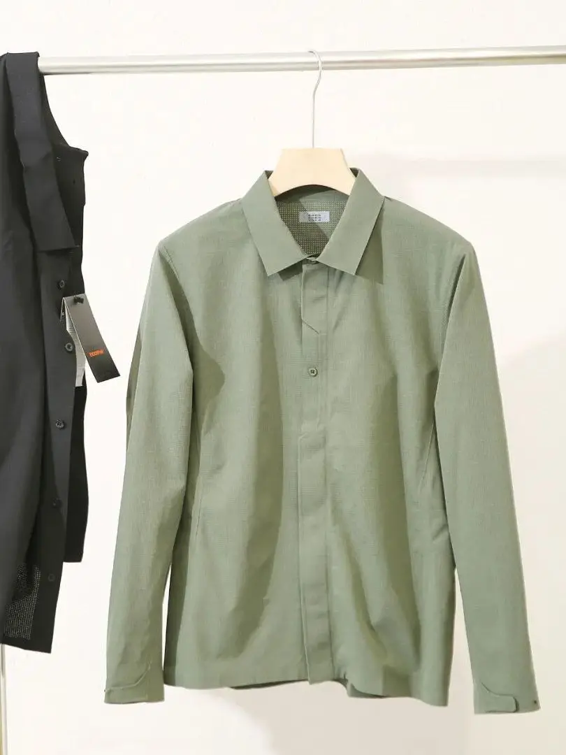Business Function Style! Micro-Pore Technology! Seamless Heat-Sealed Process! Spring Autumn Men's Outdoor Collar Jacket