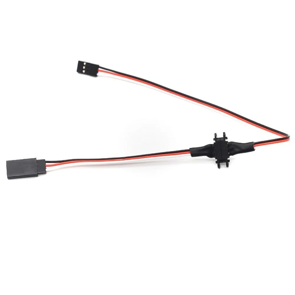 

Магнитный удлинительный кабель с дистанционным управлением, черный защелкивающийся кабель с имитацией моделирования, простой в установке пластиковый удлинительный провод для автомобильного освещения, аксессуары для радиоуправления