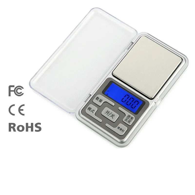 50pcs Mini Mobile Electronic Balance, Gifts, Precision Jewelry Scale, Electronic Pocket Table, Hand in Hand Scale