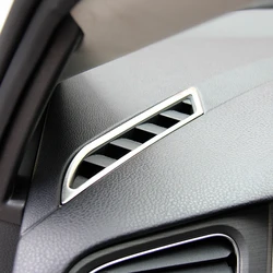 2pcs/set Car Stainless Steel Air Conditioning Vent Cover Sticker For Volkswagen VW Golf 7 VII MK7 Car Styling