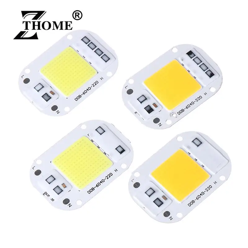 LED Chip 20W 30W 50W AC110 220V Smart COB Lampada perline Lampada a LED senza Driver Lampada fai da te Outdoor Chip Light Floodlight Spotlight