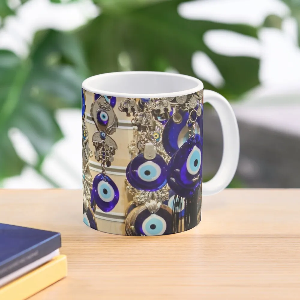 Turkish evil eye talismans Coffee Mug Glass Mug Funny Mugs Creative Cups