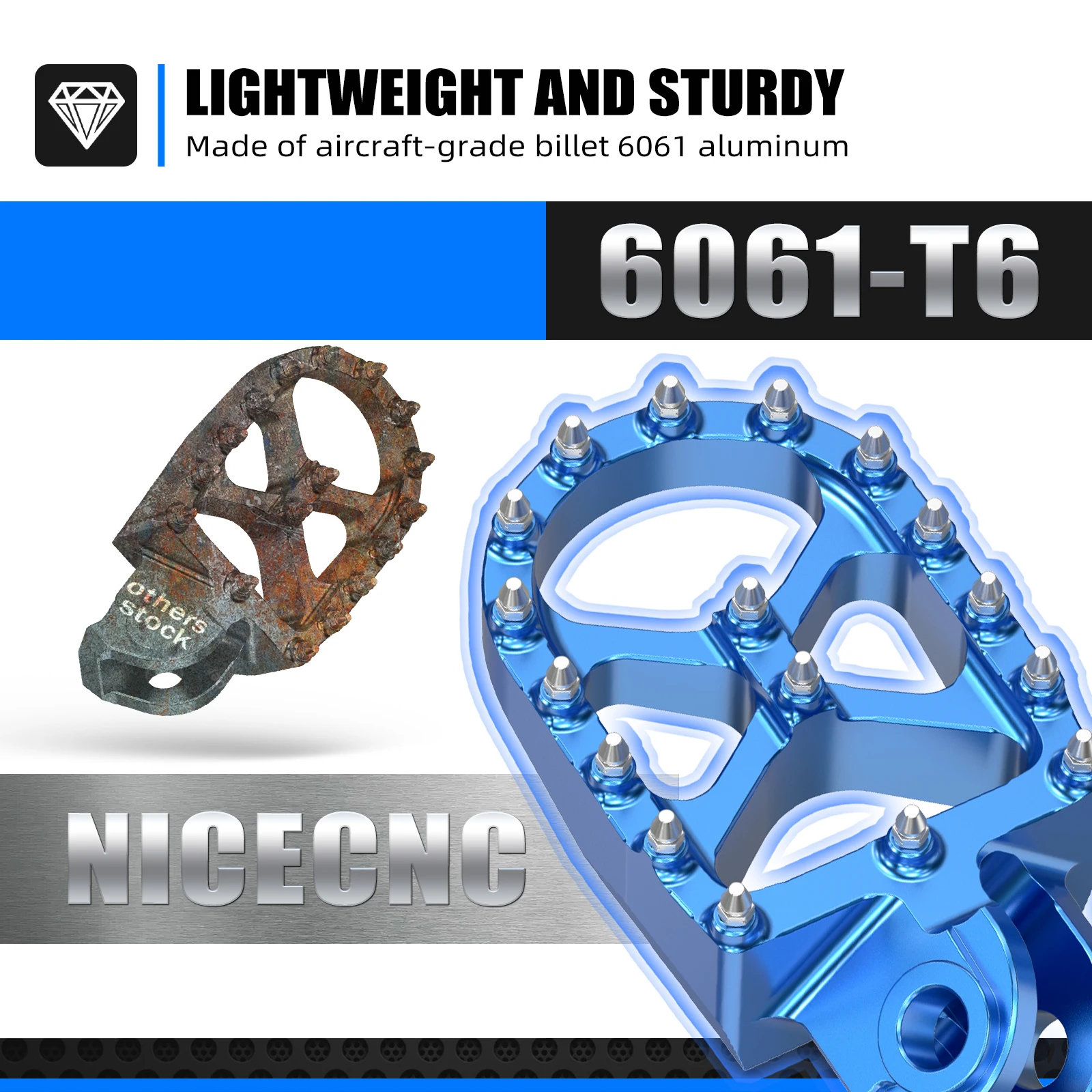 ل Husqvarna 701 إندورو 701 SM SUPERMOTO 2016-2024 القدم الوتد مسند القدمين دواسة عدة ل KTM 1050 1090 1190 1290 مغامرة R S T #4