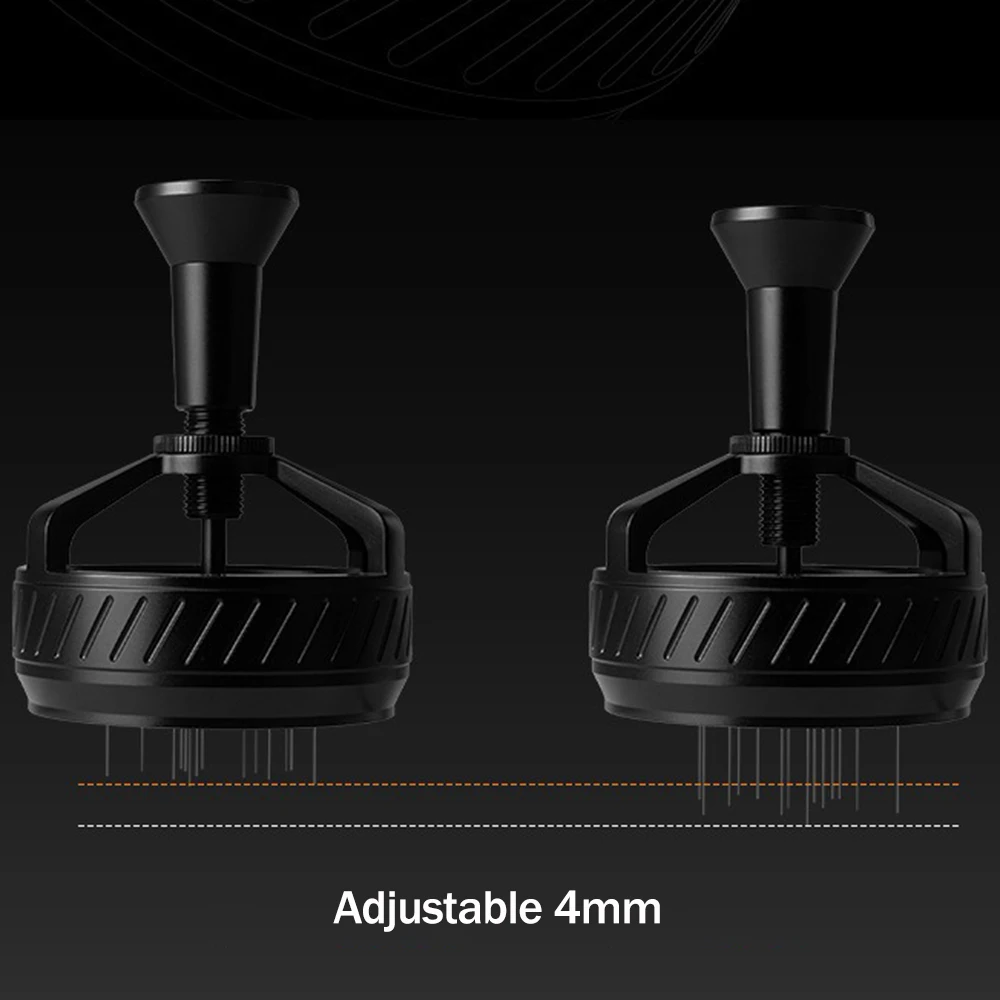 Feepie 58MM Coffee Cloth Powder Needle Automatic Rotating Stirrer Coffee Powder Needle Push-type Rotating Powder Needle