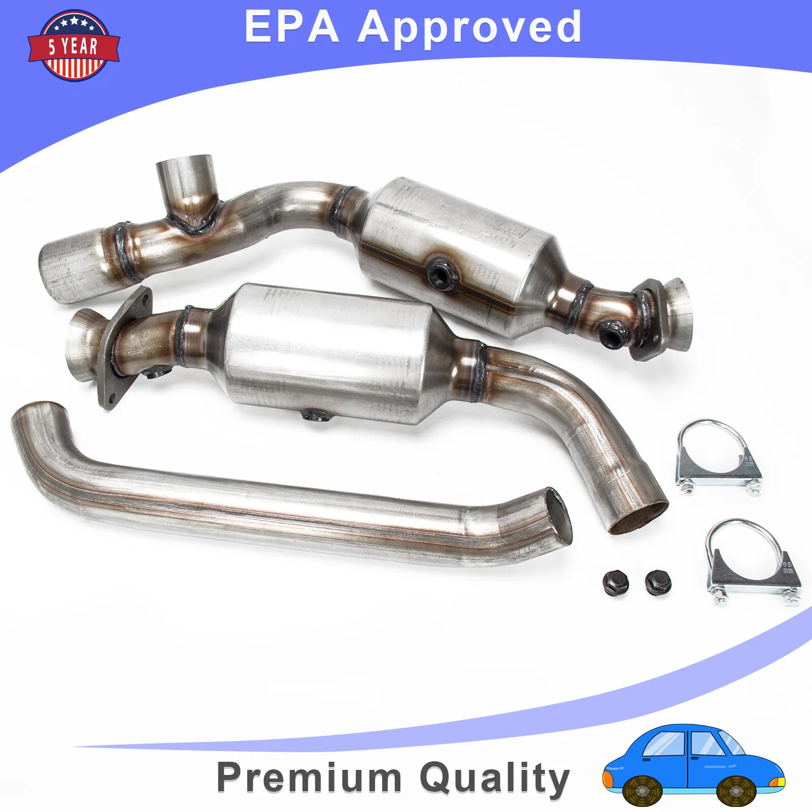 

For 2011-2016 Ram 1500 2009-2010 Dodge Ram 1500 5.7L V8 Catalytic Converter Set