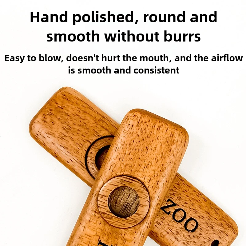 Wooden Kazoo Adult Professional Flute Membrane Accompaniment Kazoo Solid Wood Flute Guitar Ukulele Accompaniment Instrument