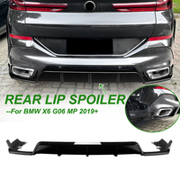 For BMW X6 G06 MP 2019+ Rear Lip Spoiler Corner Modification Lower Lip Splitter Glossy Black Car Body Kit Modification