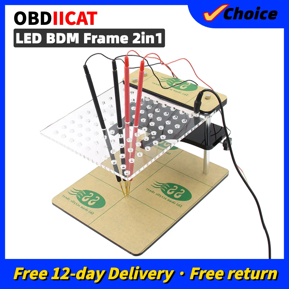 LED BDM Frame Programmer Full Set For KESS/KTAG/Fgtech Galletto/BDM100 ECU Chip Tuning Tool with 4 Probe Pens shipping free