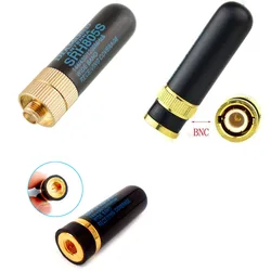 SRH805S Touristes à gain élevé Bande UHF + VHF SMA Mâle/SMA Femelle/BNC Antenne pour Baofeng UV-5R UV-82 MendTK3knit 2107 TYT ICOM Radio