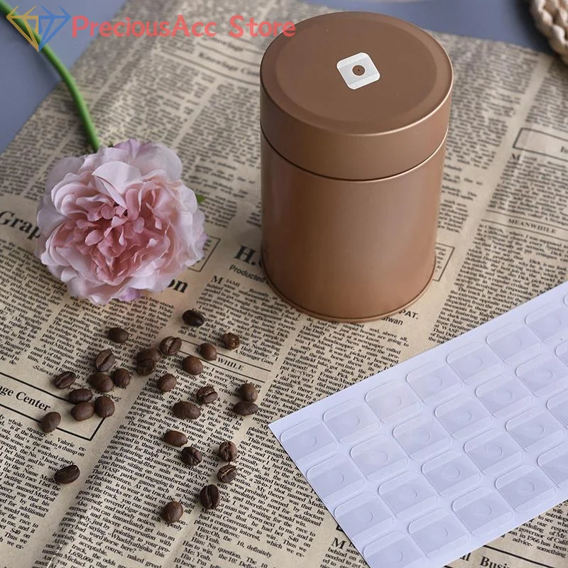 .Hot Sale-40Pcs Single Way Degassing Valves Adhesive Patch Type CO2 Releasing Valves Exhaust Ventilation Vent For Coffee Bag