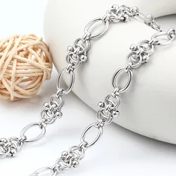 New Hip Hop 316L Stainless Steel DIY Chain Necklace for Men Women Collar Choker Vintage Kpop Aesthetic Heavy Thick Jewelry