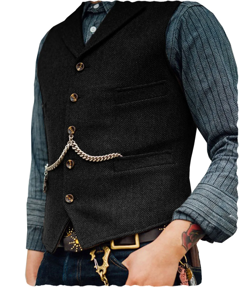 Glawedding-Gilet Slim Fit pour Homme, Gilet à Boutonnage Simple, Divgroomsman, Y1855