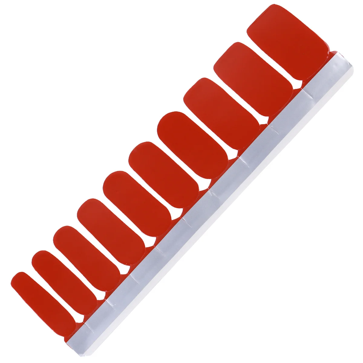 

1 Sheet/20pcs Solid Color Nail Art Sticker Charming Nail Decal Decoration DIY Manicure Accessory for Women (Pumpkin Color)