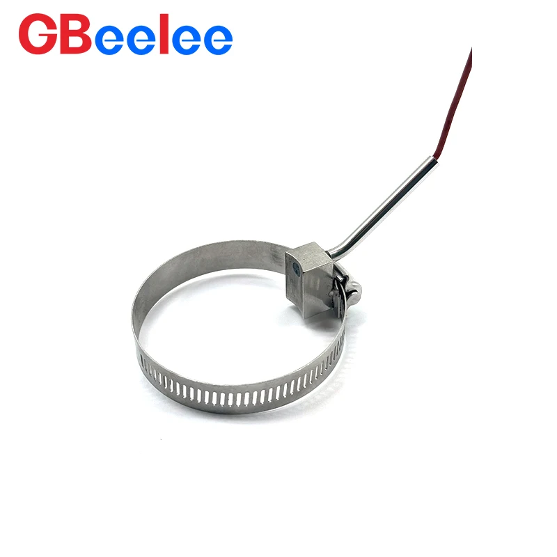 30 peças braçadeira termopar de temperatura de alta qualidade tipo braçadeira de mangueira sensor de temperatura de aço inoxidável tipo k medida de superfície de tubo
