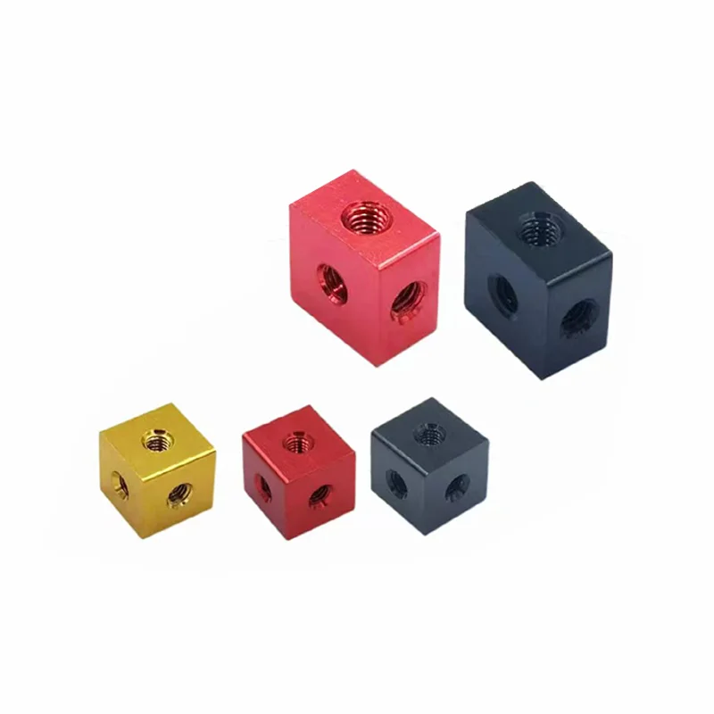2pcs or 5pcs 3D Printer Bracket Fixing Piece Parts M3 M4 M5 M6 1/4-3/8 Nut Block Connector Cube Screw Nut DIY Accessories
