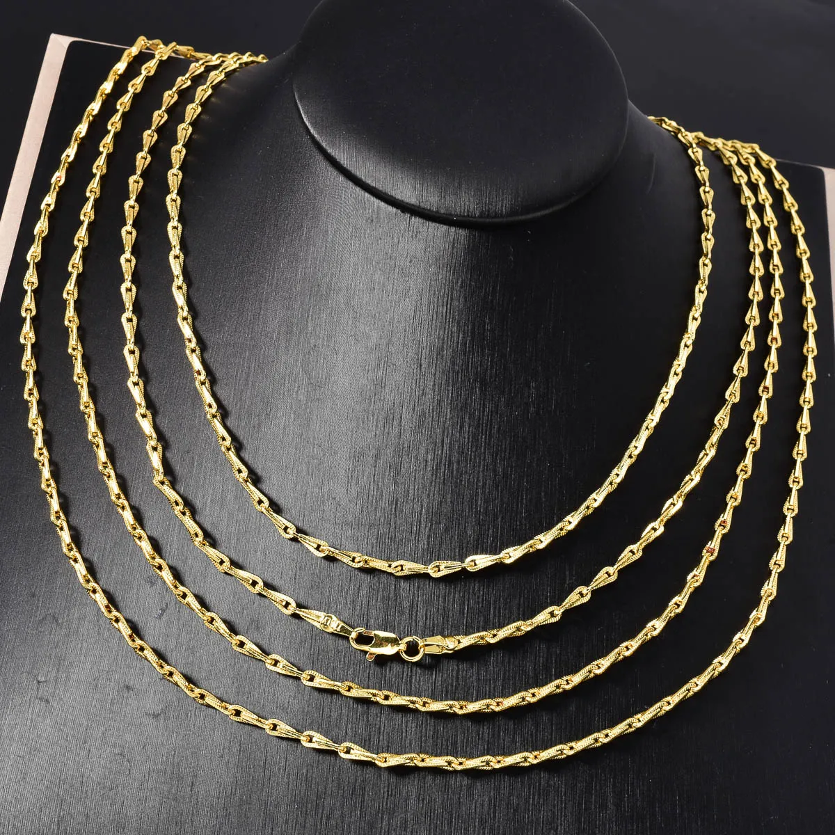 

Paperclip Chain Necklace for Women Men Gold Plated Copper Daily Wear Minimalist Retro Vintage Y2K Unisex Jewelry Gift