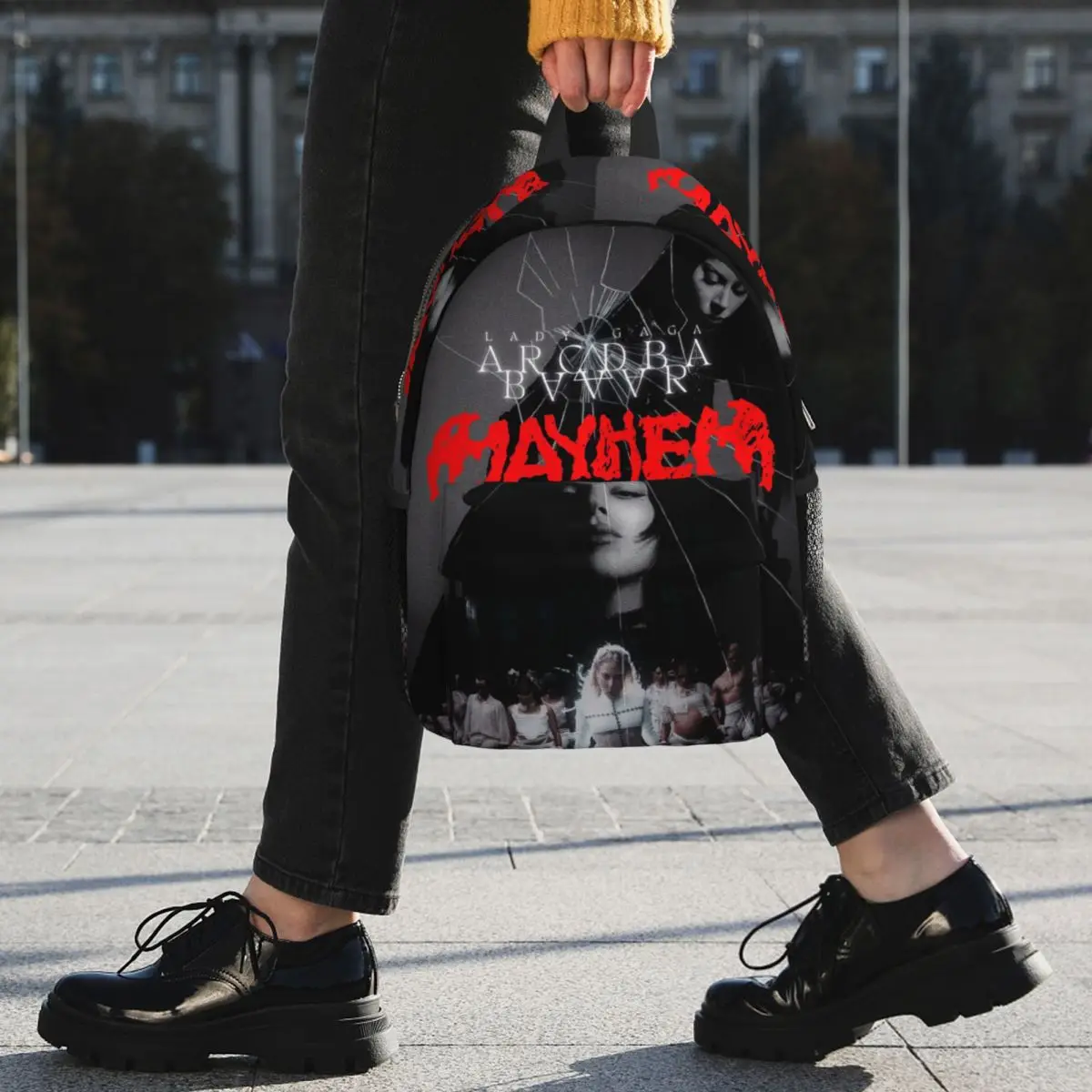 Sac à dos Lady Gaga Mayhem Album, sac d'école pour étudiants, sac d'école pour enfants, sac à bandoulière pour ordinateur pour garçons et filles