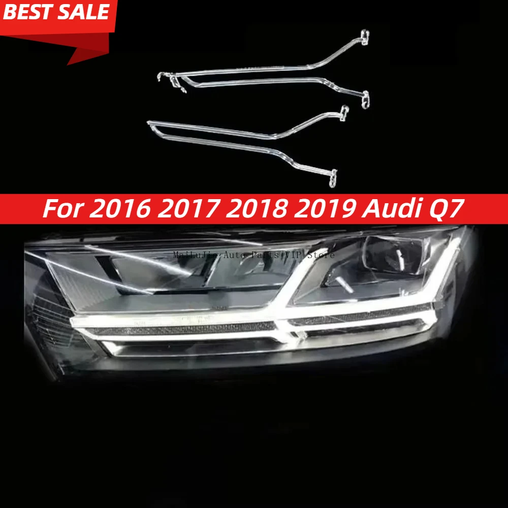 

For 2016 2017 2018 2019 Audi Q7 New headlight daytime running light strips Acrylic light tubes LED angel eye light guides