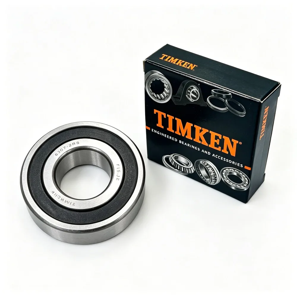 1PCS 6307-2RS TIMKEN Deep Groove Ball Bearing 35x80x21mm Rubber Sealed Pre-Lubricated Heavy Duty Industrial Bearing