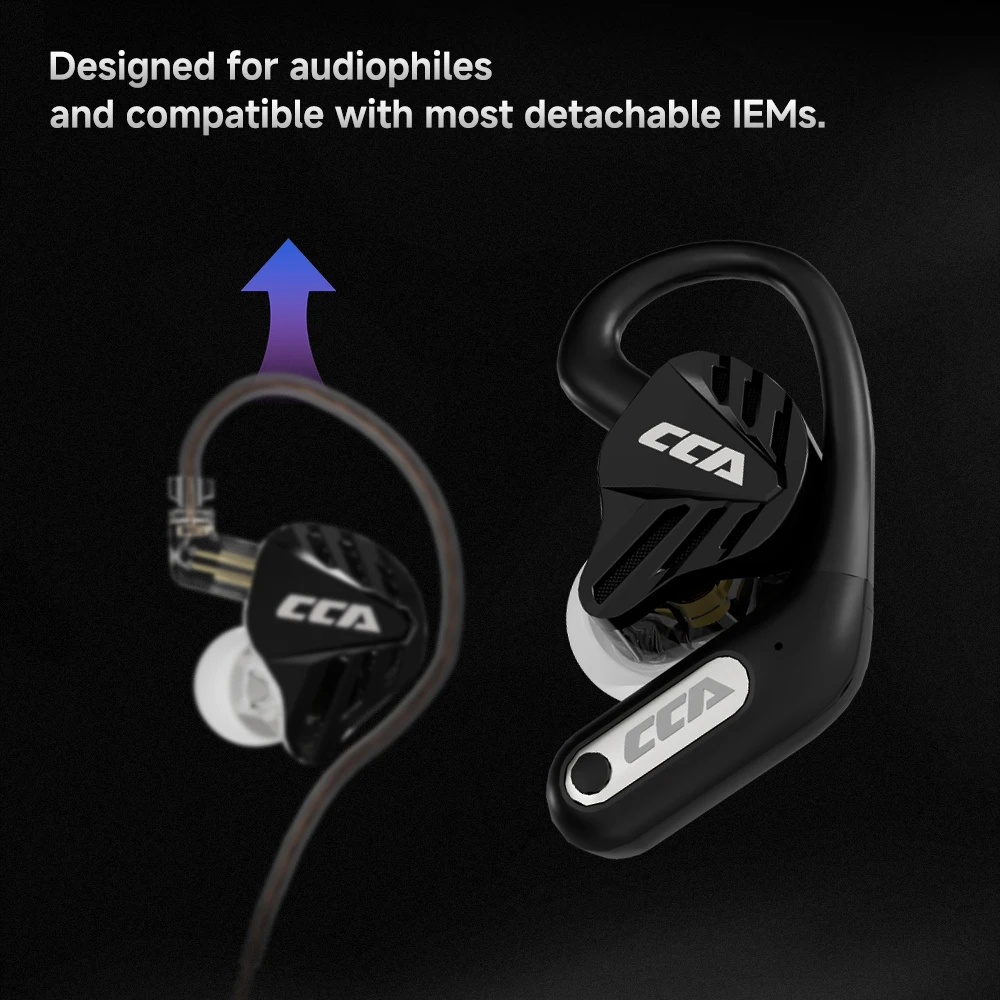 CCA MX1 – True Wireless, Plug-and-Play, Ultra-Long Battery Life TWS Bluetooth 6.0 Earbud (0.75/0.78 mm compatible)