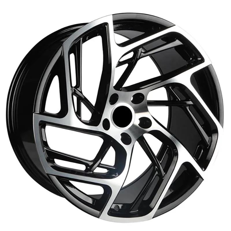 15 inch Alloy carrims5x100 car rims 5X100 black machine face via jwl quality aluminum alloy car wheel