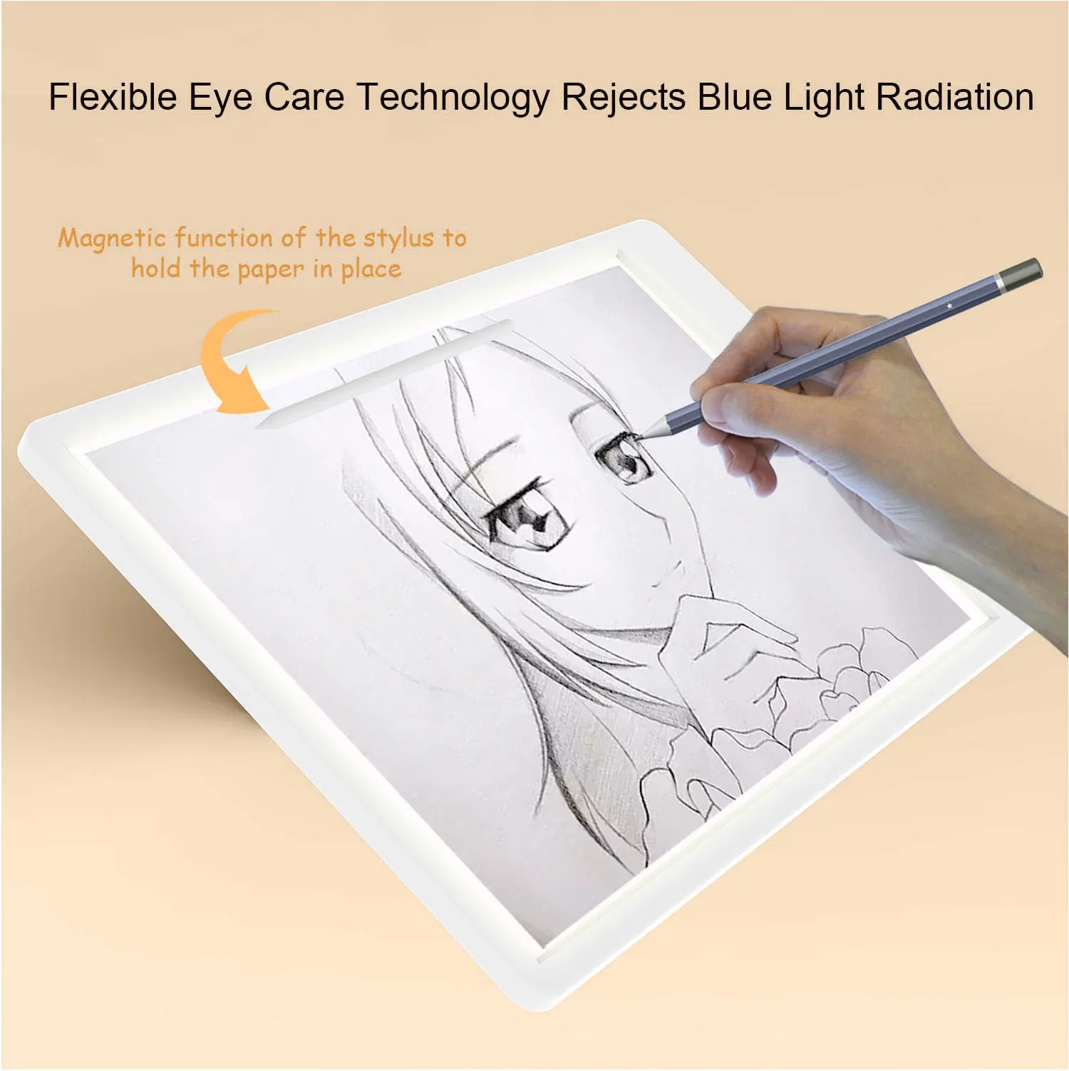 Copy Table A4 Large Format LED Tracing Light Professional Drawing Light Board with Three-Colour Charging