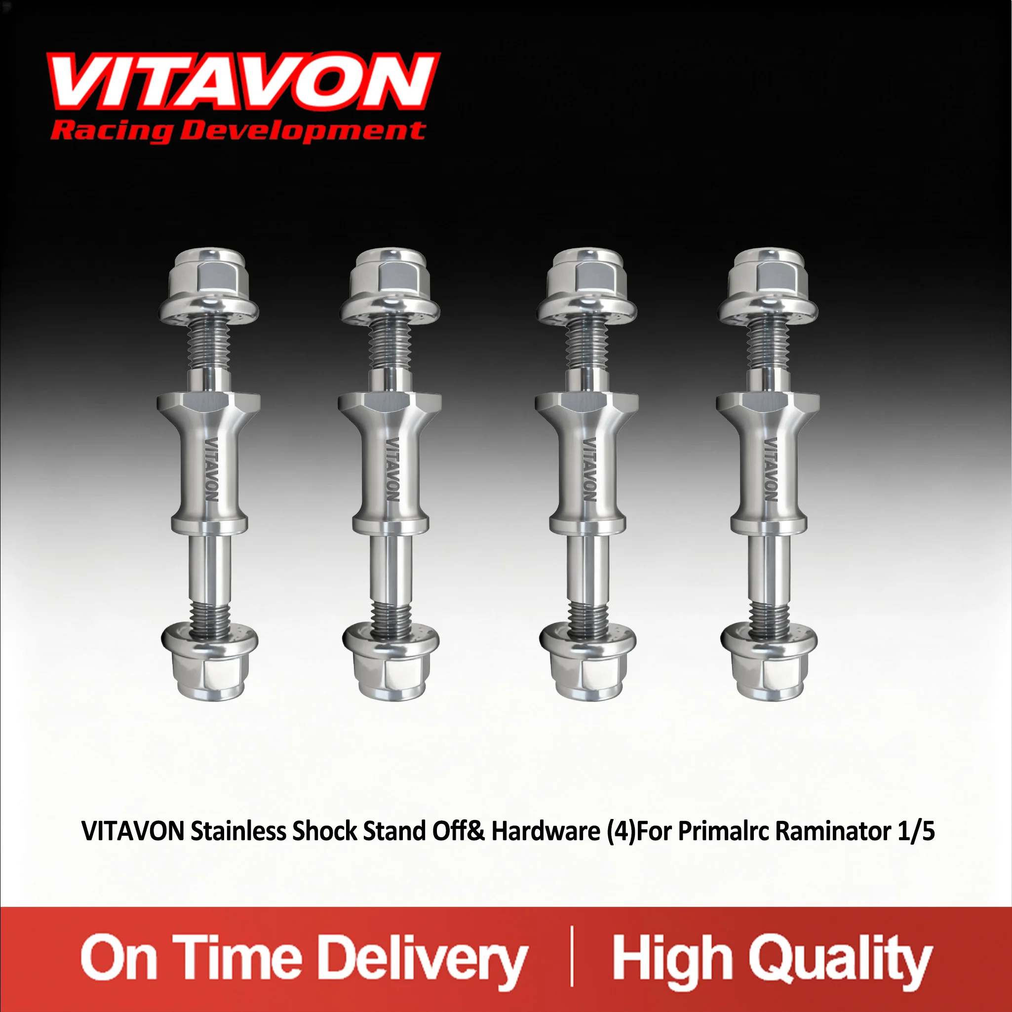 

VITAVON Titanium Shock Stand Off& Hardware (4)For Primalrc Raminator 1/5