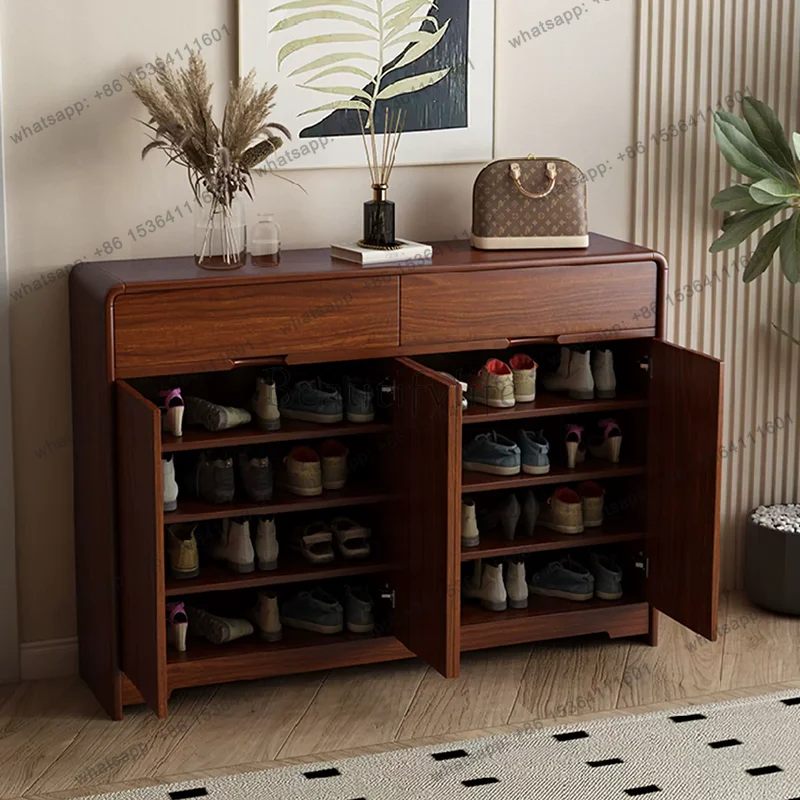 LD Wooden Organizer Shoe Shelf Storage Living Room Display Designer Luxury Slippers Shoe Cabinet Modern Muebles