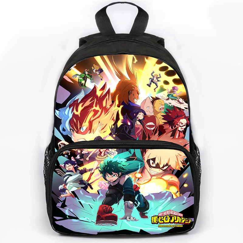 Mochila Boku No Hero Academia para meninos e meninas, mochila impermeável de anime, mochilas softback para estudantes