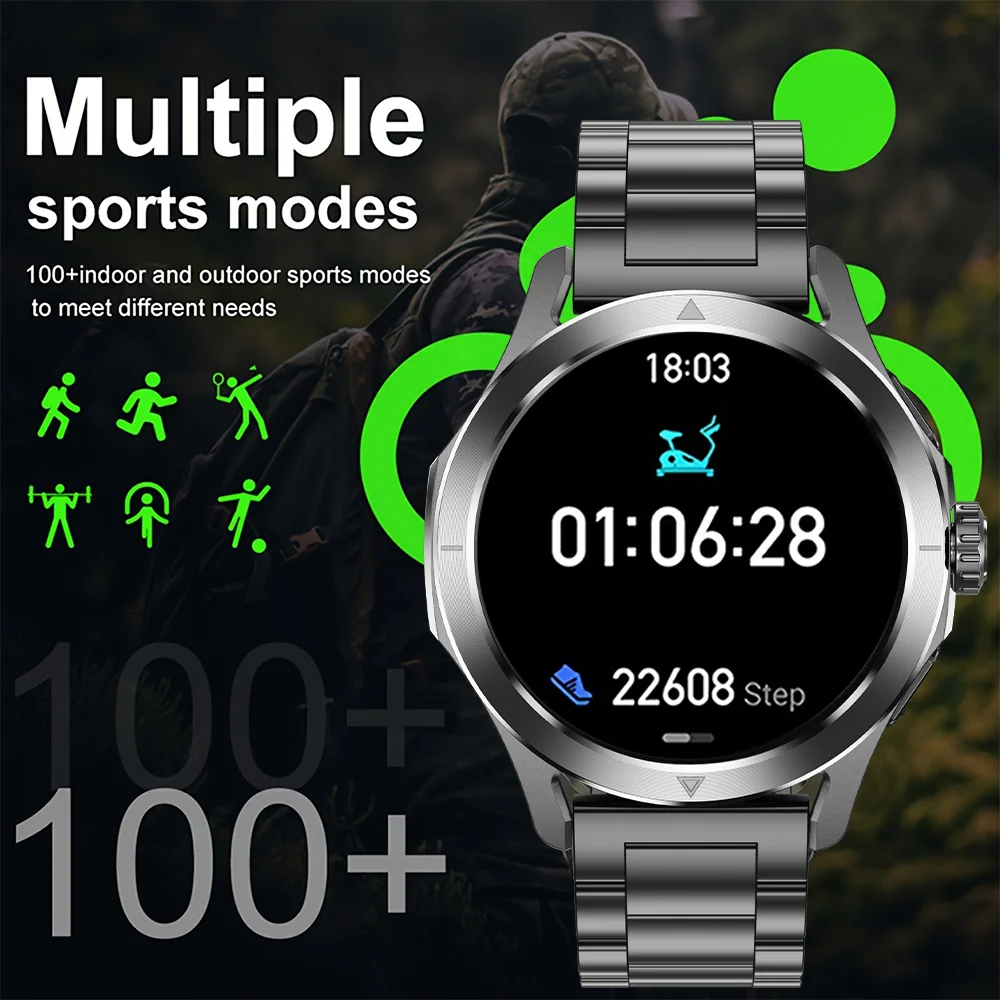 Nuevo para Xiaomi S4 Ultra NFC reloj inteligente hombres AMOLED deportes al aire libre GPS brújula ritmo cardíaco impermeable Bluetooth llamada relojes inteligentes