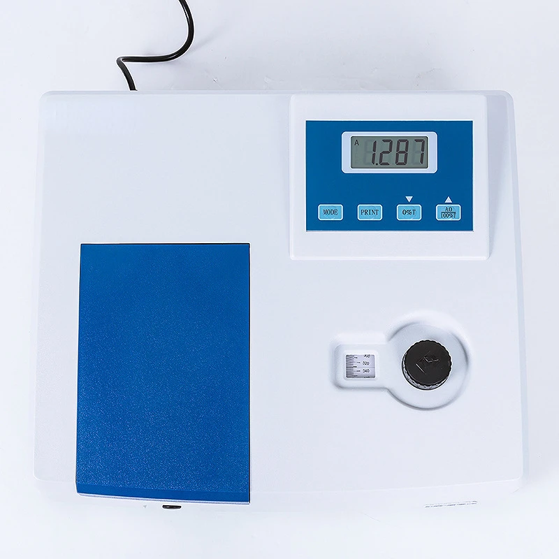 Analyze the experimental spectrometer of the original 721G/N 722G visible spectrophotometer in the Department of Fine Arts