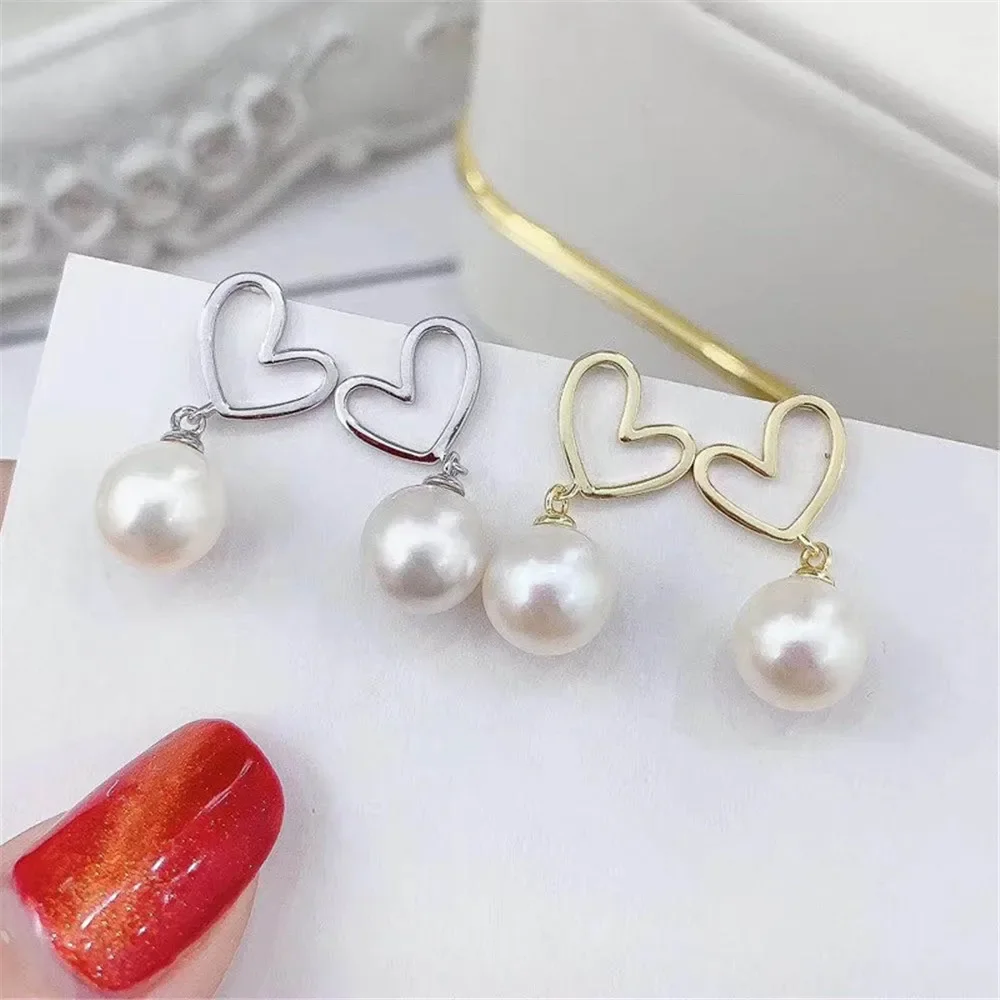 

925 Stamped Alloy Gold Plating Pearl Earrings Setting DIY Jewelry Findings, Craft Supplies Handmade Earrings Accessory No Pearl