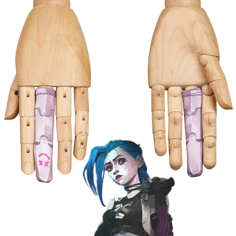 

Game LOL Arcane Jinx Finger Covers Cosplay Jinx Props Finger Cover Costume Accessories Halloween Party Arcane Figure Suits