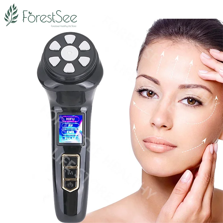 

4 In 1 Rf Facial Lifting Device Mini Hifu Machine Ultrasound Ems Lift Firm Tightening Skin Wrinkle Face Care Beauty Tools