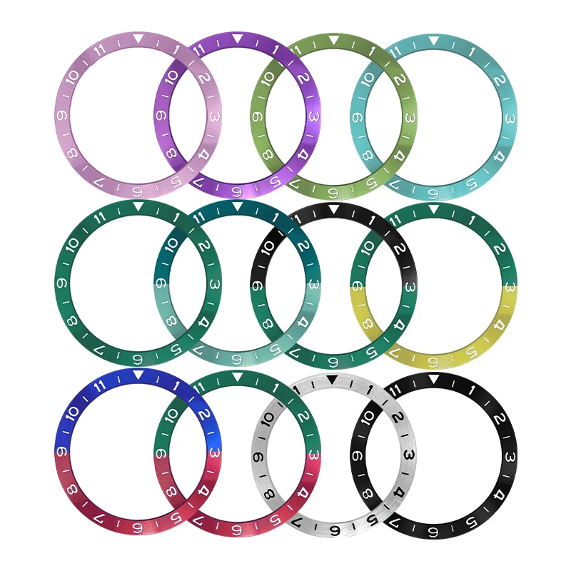 

Slope 38mm*30.6mm Aluminum Bezel Insert Fits for NH35 NH36 Movement Watch SKX007 SKX009 SUB GMT Diving Men Watch Accessories