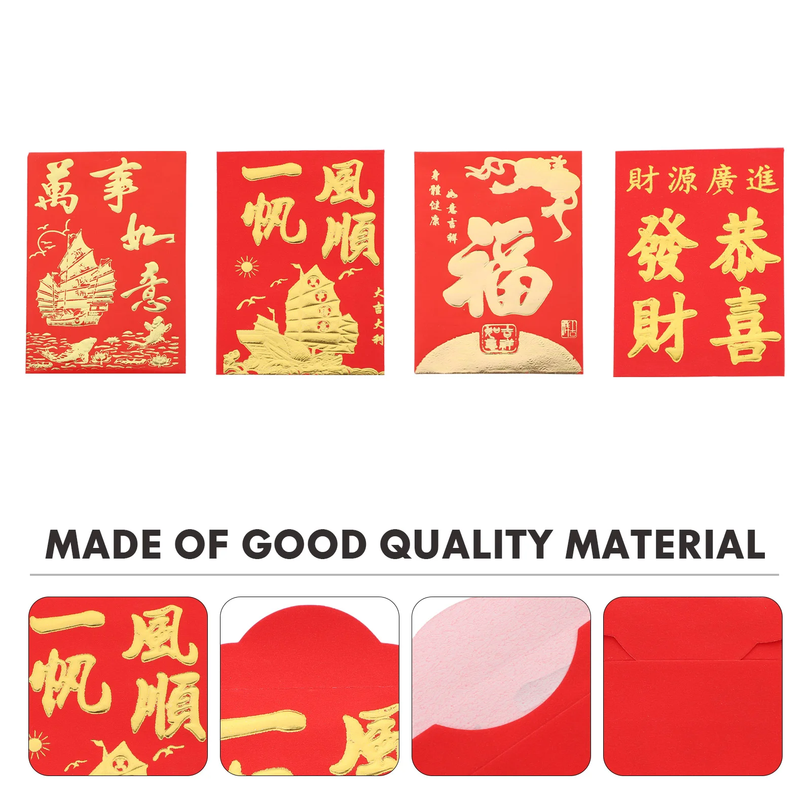 160 Pcs Paper Red Envelope Chinese Style Envelopes Money Packet Product Decorative Office
