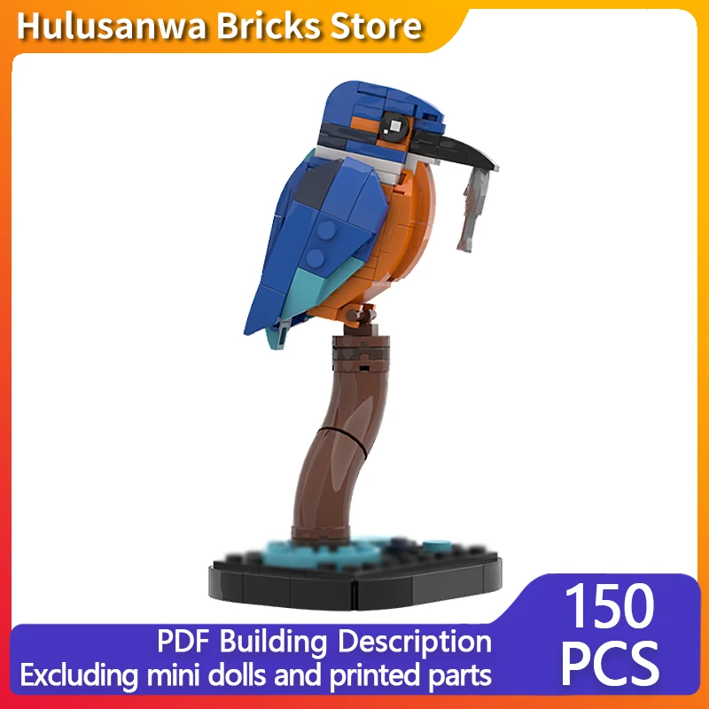 

Creators Animal Series Model MOC Building Bricks Kingfisher On The Branch Modular Technology Holiday Assemble Children Toys Suit